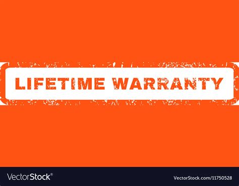 Lifetime Warranty Rubber Stamp Royalty Free Vector Image