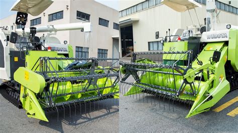 Amazing Wubota Combine Harvester Machine On Process And Harvesting Rice