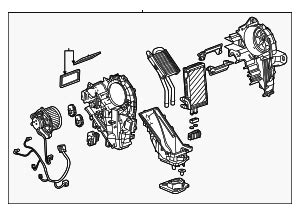 2021 2024 GM Heater And Air Conditioning Evaporator And Blower Upper