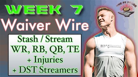 Week 7 Waiver Wire Injuries And Dst Streamers Fantasy Football 2023