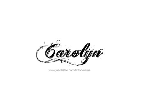 Carolyn Name Tattoo Designs