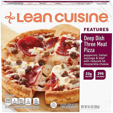 Lean Cuisine Comfort Deep Dish Three Meat Pizza 6 38 Oz Box Delicious Frozen Meals Amazon