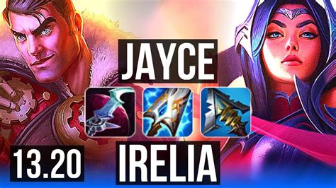 JAYCE Vs IRELIA MID Rank 6 Jayce 17 3 12 Dominating Rank 15 KR