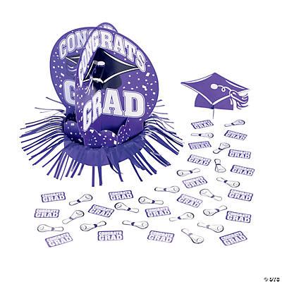 Purple Graduation Table Decorating Kit