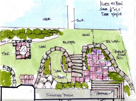 Conceptual Drawings For Terrace And Patio 2 The Whispering Crane