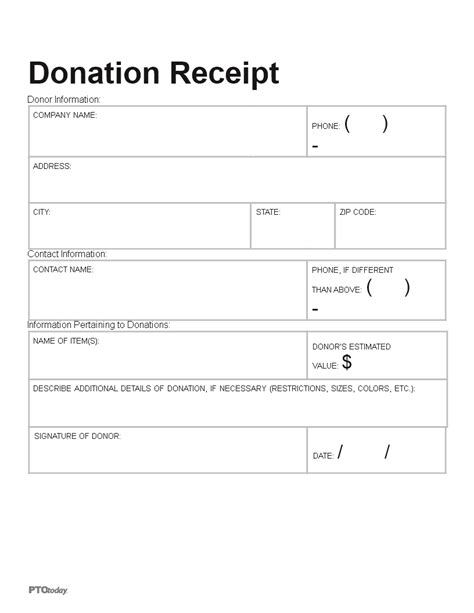 Create a Professional Donation Receipt With Our Non Profit Donation ...