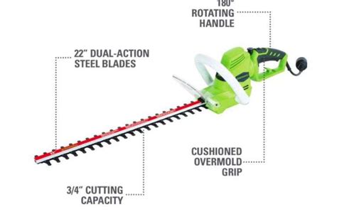 Green Works 4amp 22” Corded Electric Hedge Trimmer Lexington Online Auction