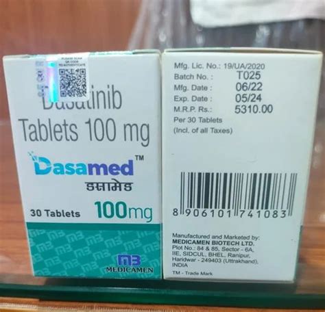 Dasatinib Tablet 100 Mg At Rs 1400 Bottle Sprycel Tablet In New Delhi