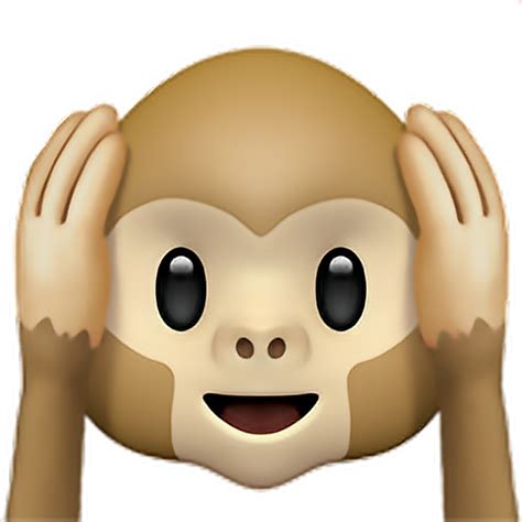 Download See No Evil Monkey Emoji | Wallpapers.com