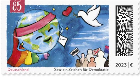 Deutsche Post Pr Sentiert Deutschlands Demokratie Briefmarke Kabinett