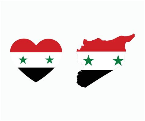 Syria vector button flag. Vector map and flag of Syria 20168965 Vector ...