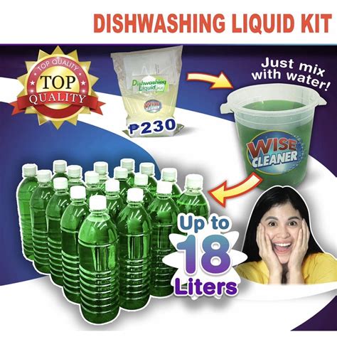 L Wise Cleaner Dishwashing Liquid Kit Shopee Philippines