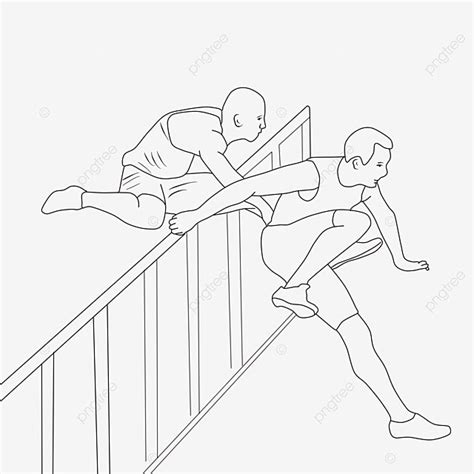 Runner Run 100 Meters Race Hurdle Png Transparent Clipart Image And