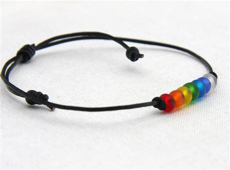 Rainbow Bracelet Pride Bracelet LGBT Pride Awareness Gay Etsy