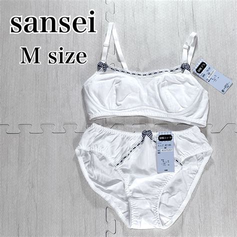 【未使用】【未使用】sansei 制服ブラ リボン通し ハーフトップ＆ショーツセット Мサイズ ノンワイヤーの落札情報詳細 ヤフオク落札価格検索 オークフリー