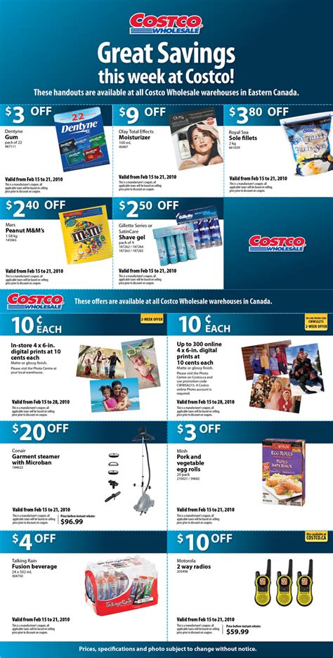 This Weeks Costco Instant Savings Coupons Feb 15 21 2010