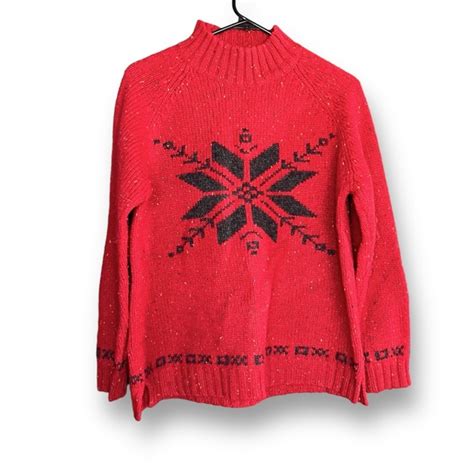 Eddie Bauer Sweaters Vintage Eddie Bauer Wool Snowflake Sweater Poshmark