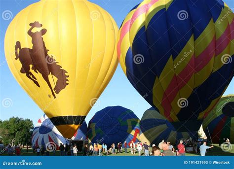 Hot Air Balloon Festival In Riverton Wyoming Editorial Stock Photo Image Of Ballooning