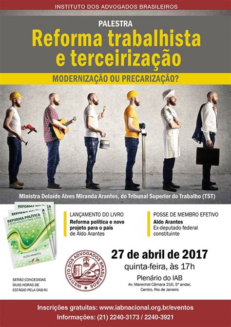 Palestra Reforma trabalhista e terceirização modernização ou