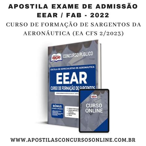 Apostila exame de admissão da eear fab 2022 turma segundo semestre 2023