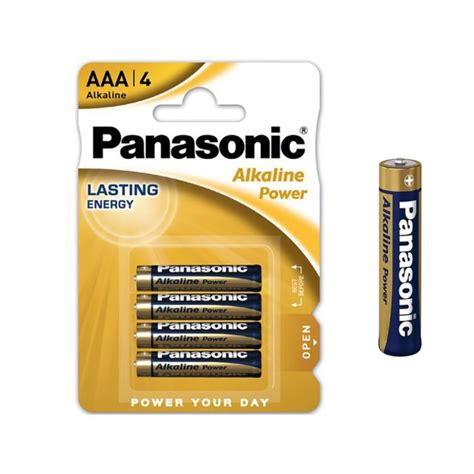 Paquete 4 Pilas Alcalinas AAA Panasonic LR03 1 5V Larga Duración En