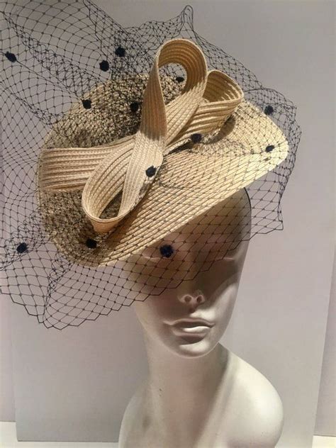 Ivory Fascinator Birdcage Veil Fascinator L Off White Fascinator Derby Hat Bridal Fascinators