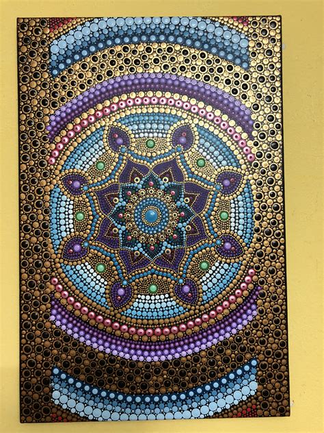 Dot painting mandala Canvas Painting Diy, Mandala Painting, Mandala ...