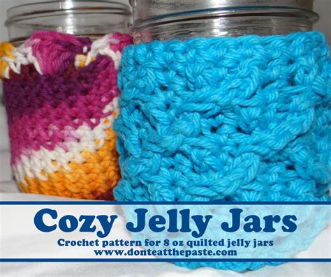 Cozy Jelly Jars Crochet Pattern Crochet Patterns Crochet Jelly Jars