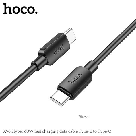 Cáp dữ liệu sạc nhanh Hoco X96 Hyper 60W Type C to Type C