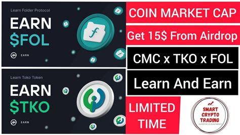 Get Free Coinmarketcap New Learn Earn Quiz Airdrops Of Tko