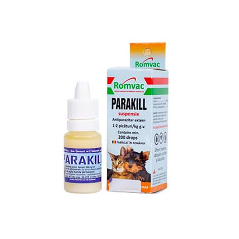 PARAKILL ANTIPARAZITAR EXTERN CAINI PISICI FIPRONIL 10 ML Biotur