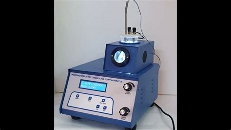 Microprocessor Based Melting Point Apparatus Youtube