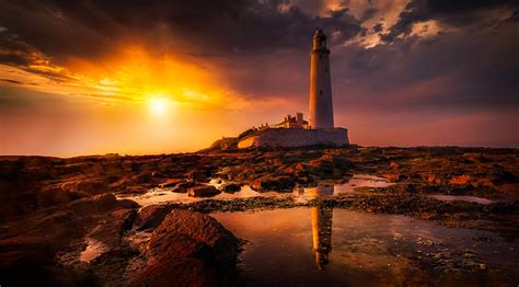 Lighthouse During Sunset · Free Stock Photo