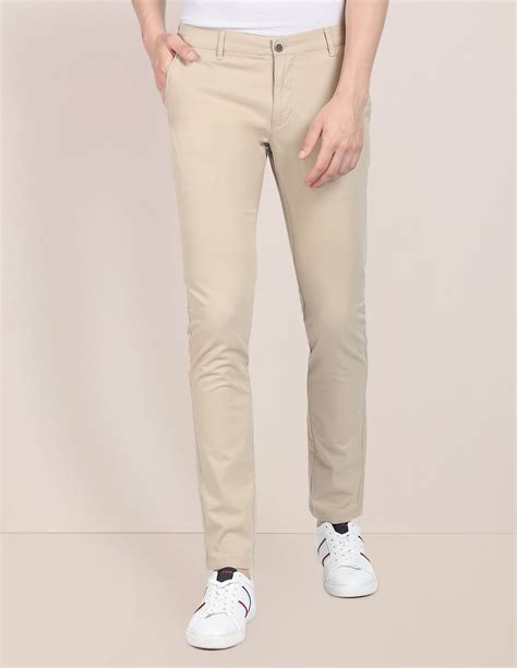 Buy U S Polo Assn Austin Trim Fit Solid Casual Trousers NNNOW