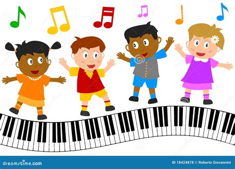 Children Dancing Cartoon Vector | CartoonDealer.com #66894481