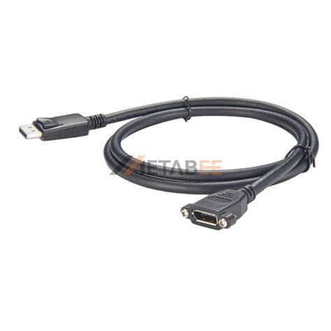 Displayport Panel Mount Extension Cable Male To Female For Digital