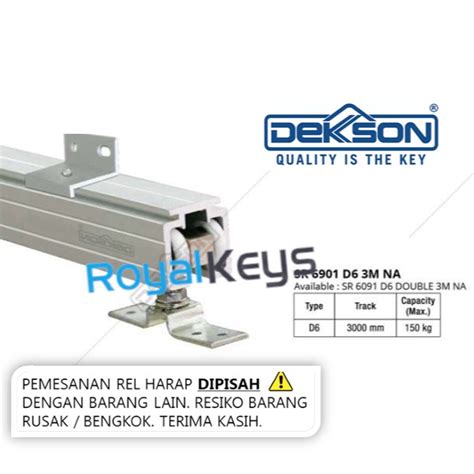 Jual Rel Sliding Pintu Geser Dekson Dekkson Sr 8901 D6 3m Double