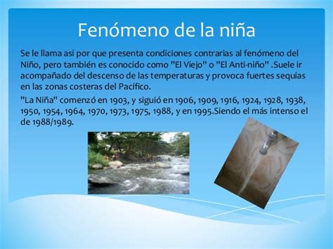 Fenómeno Del Niño Y La Niña