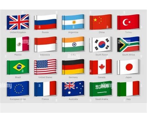 Vector Collection Of 24 Top World Countries National Flags 54 OFF