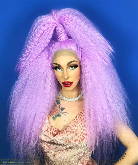 Styled Drag Wig W21 16 Lace Front Dramatic Long Bouffant Pastel Pink