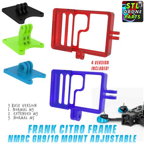 Stl File Frank Citro Frame Namelessrc Naked Gopro Hero Mount D Printer Design To