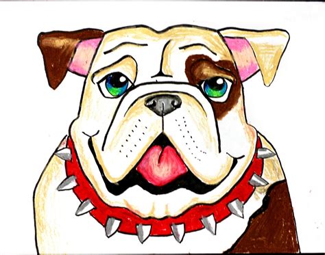 Easy Bulldog Drawing at GetDrawings | Free download