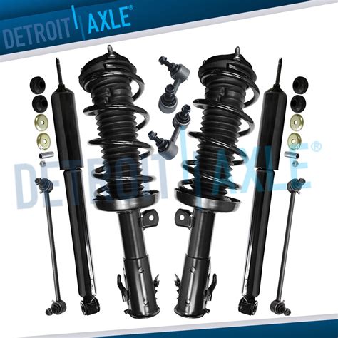 Front Spring Strut Rear Shock Absorber Sway Bar Suspension Kit For