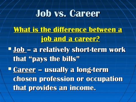 Careers Vs Job Following Your Passion