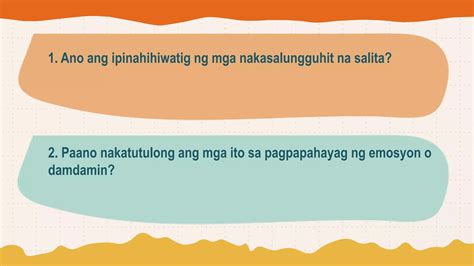 Iba T Ibang Paraan Sa Pagpapahayag Ng Emosyon O Damdamin Q3 Pptx