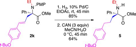 α Allyl α Aryl α Amino Esters In The Asymmetric Synthesis Of Acyclic