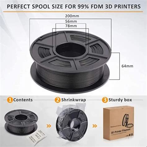 Filamont Mm Pla Premium Plus Carbon Filament At Rs Kg Abs