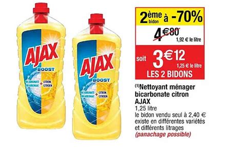 Promo Nettoyant M Nager Bicarbonate Citron Ajax Chez Cora Icatalogue Fr