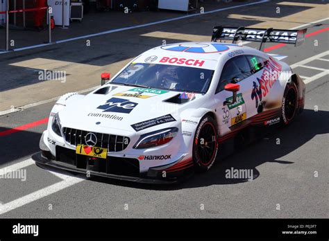 Paul Di Resta In His Mercedes At The Dtm Race At Brands Hatch