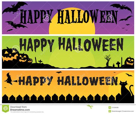 Happy Halloween Banner Clip Art